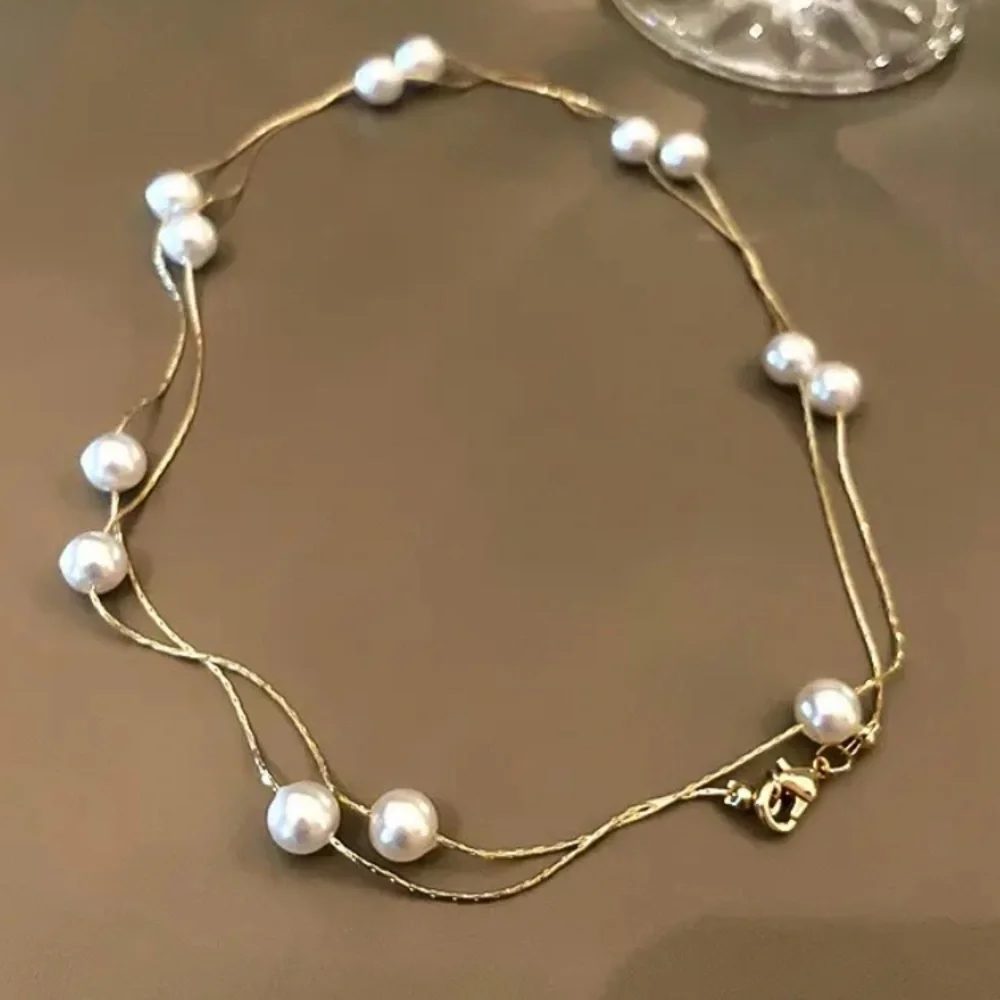 ⚜️𝟯𝟬%𝗢𝗙𝗙 𝗯𝘂𝗻𝗱𝗹𝗲𝘀 𝟯+⚜️ NEW White Pearl Beaded Necklace - Picture 6 of 11